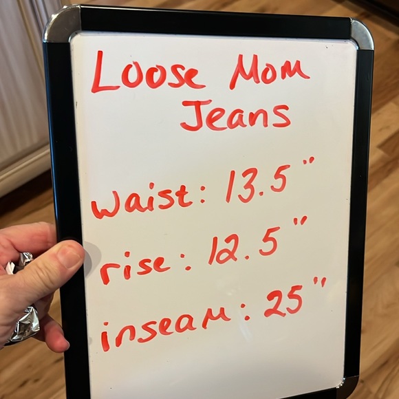 & Denim Jeans Loose Mom Ultra High Waist Ankle Length Womens 6 - Picture 10 of 10